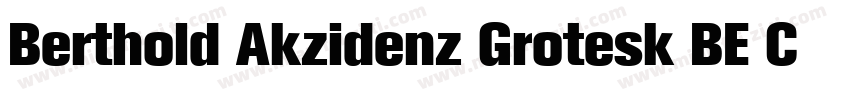 Berthold Akzidenz Grotesk BE Conden字体转换